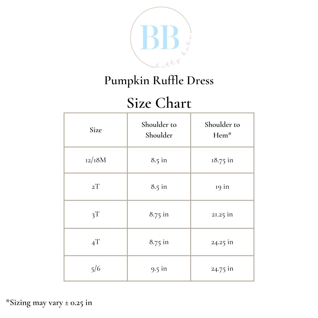 Pumpkin Ruffle Dress