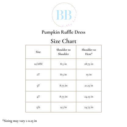 Pumpkin Ruffle Dress